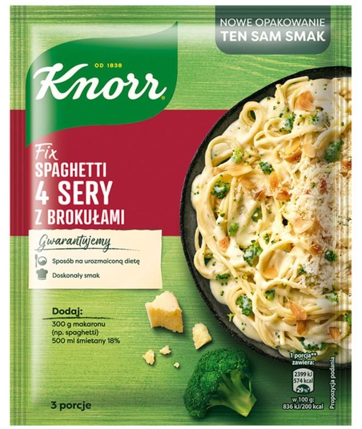 Fix Knorr 27-70g 1kg= 57,00-147,78 zł wybrane rodzaje